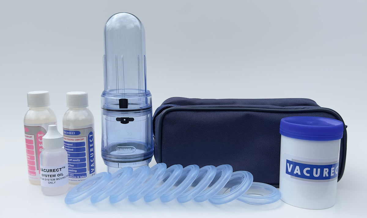 Vacurect Deluxe kit with travel bag, lubricants and all 10 tension systems