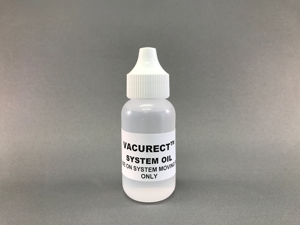 Vacurect system service oil bottle
